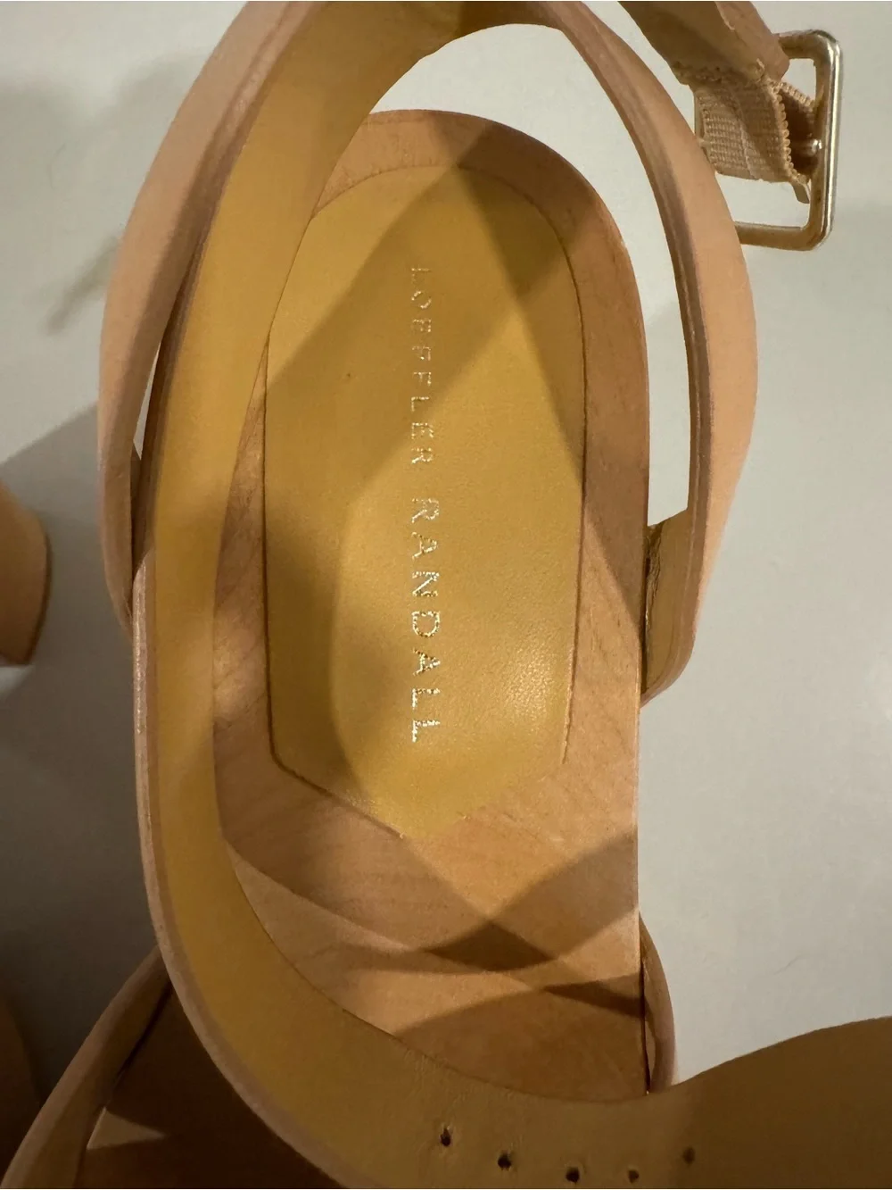 Loeffler Randall high wooden